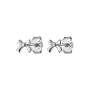 Micro Gold Bow Stud Earring