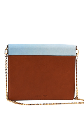 Artepara Summer Signature Hand-Embroidered Leather Clutch