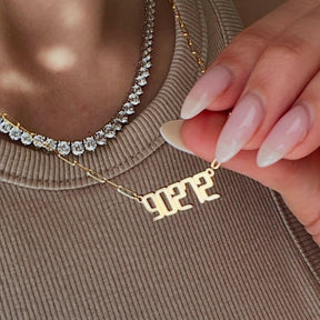 THE SIGNATURE “90272” NAMEPLATE NECKLACE