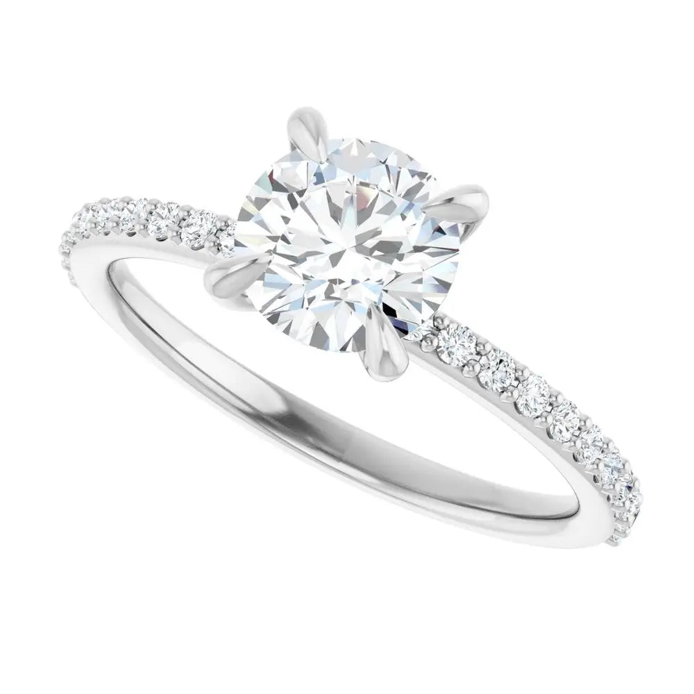 1 1/5 CT Lab-Grown Diamond Engagement Ring in 14K Gold
