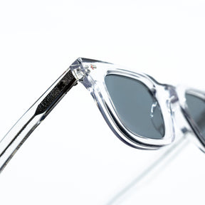 Zid Sunglasses with Clear Frame & Black Lens