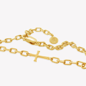 Mini Chain Breaker Cross Necklace