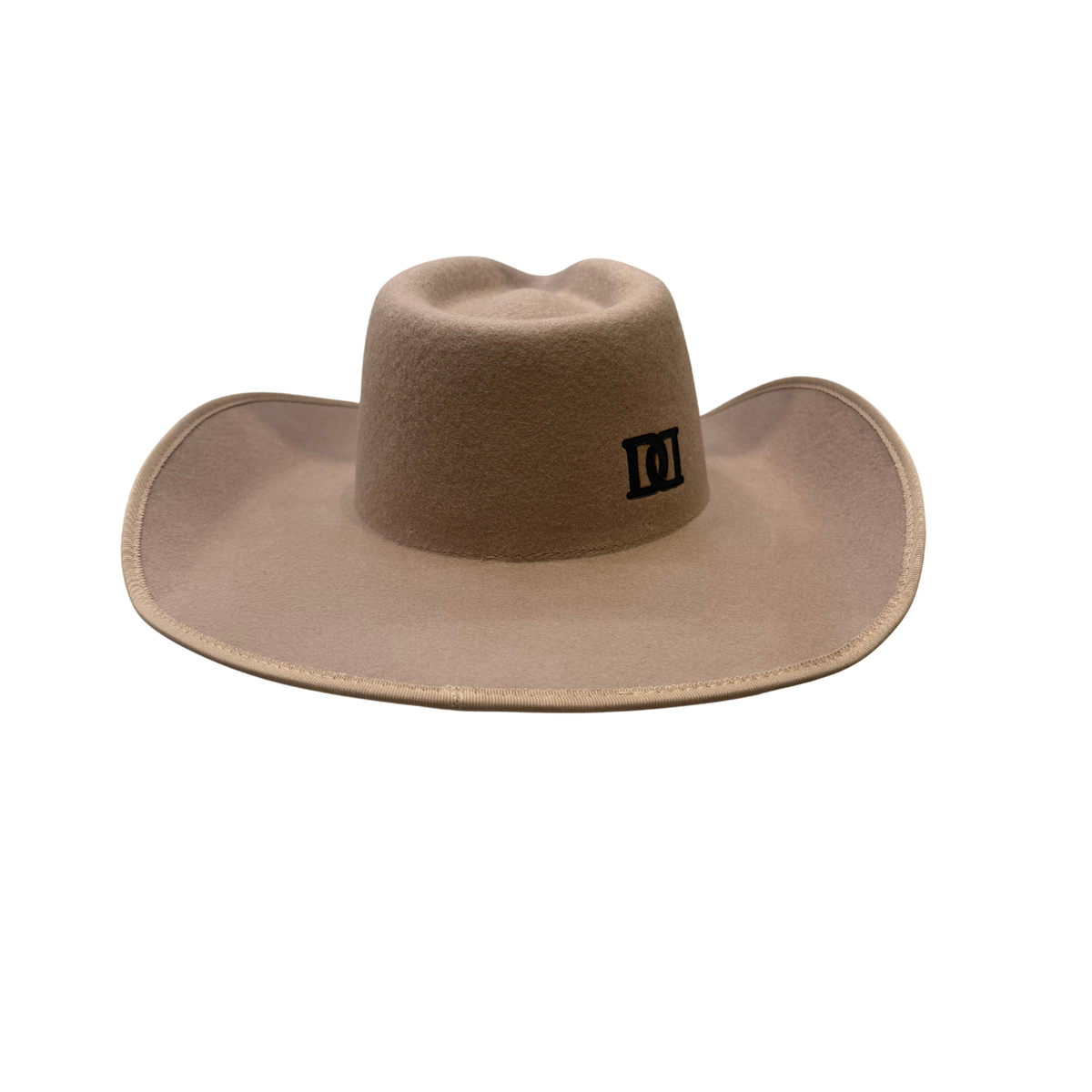SHORT CROWN WESTERN HAT- TAN