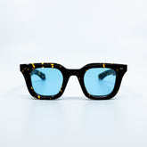 Zid Sunglasses with Tortoise Frame & Light Blue Lens