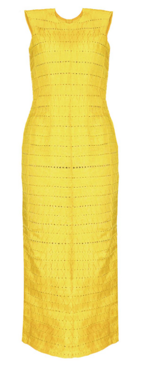 Ireti Sleeveless Fitted Column Dress - Sunshine Yellow
