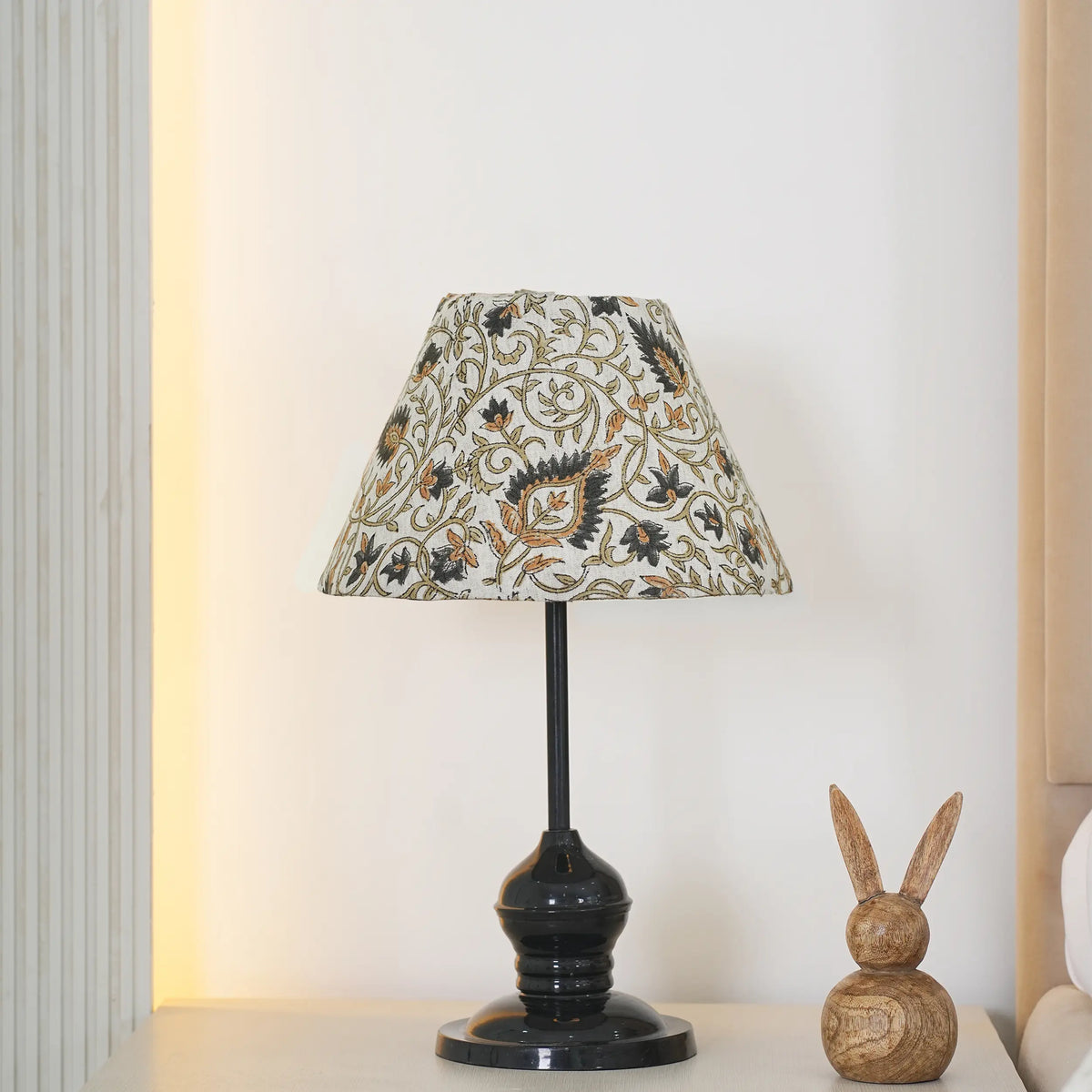 Handcrafted Block Print Cone Cotton Linen Lampshade – Hawa Mahal