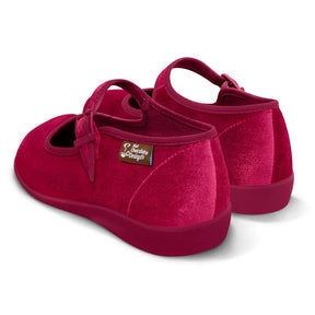 Red-Wine Women's Mary Jane Flats