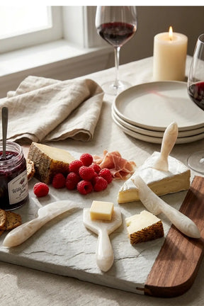 Resin Cheese Knife, Vanilla  (set Of 3)  - 6 Inches