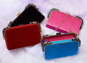 Liz - Satin Clutch w/strap