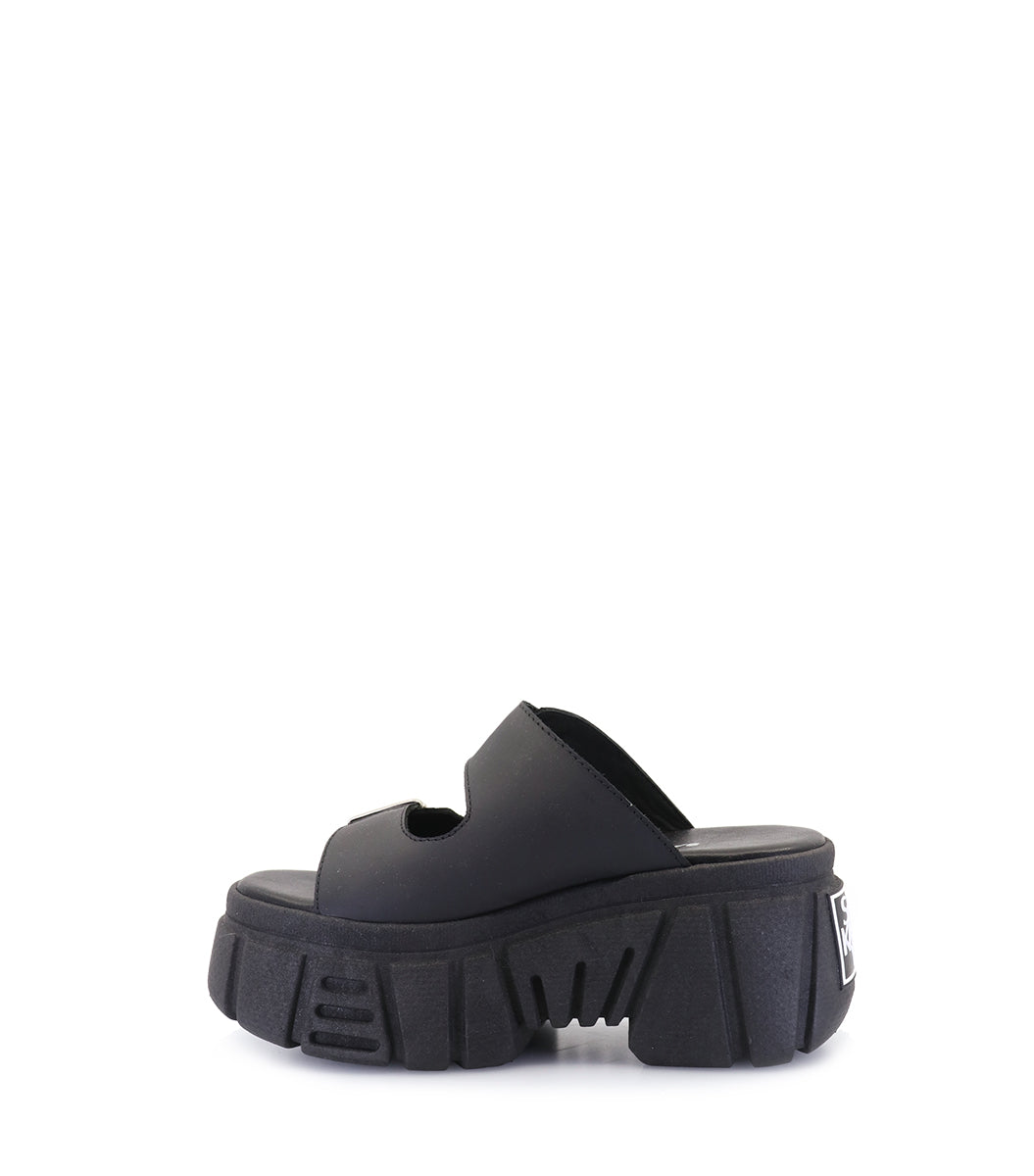 Dreya Chic Black Platform Sandals