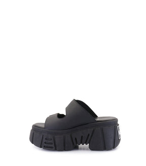 Dreya Chic Black Platform Sandals