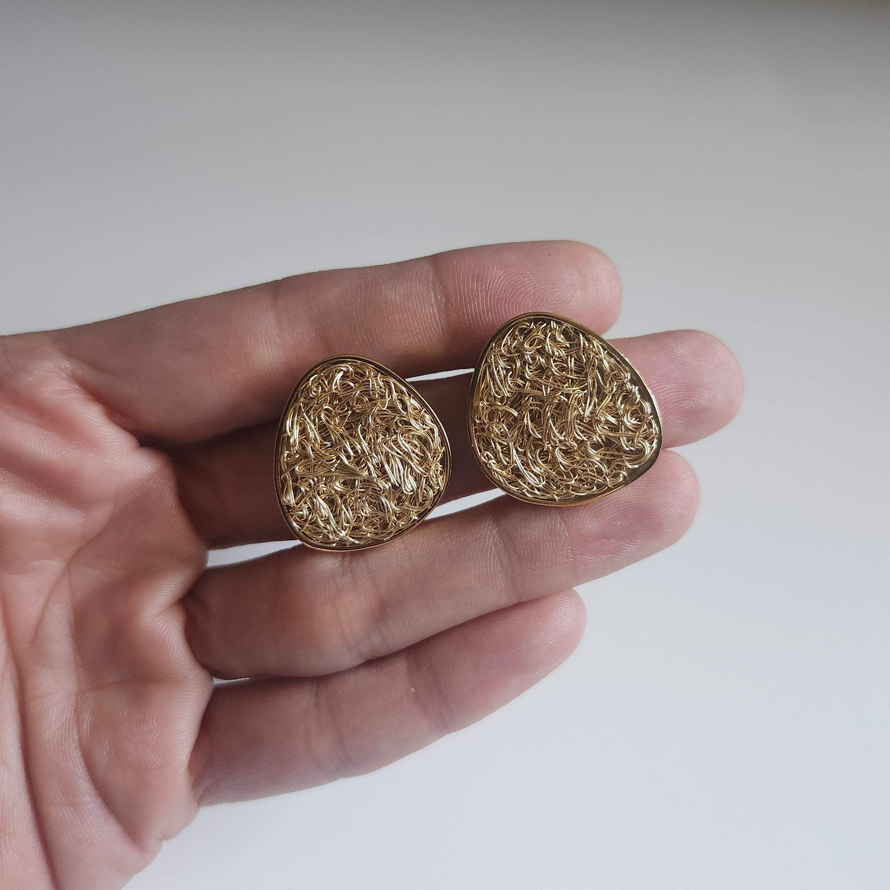 Luxury Gold Stud Lili Earrings