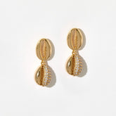 Pave Shell Earrings