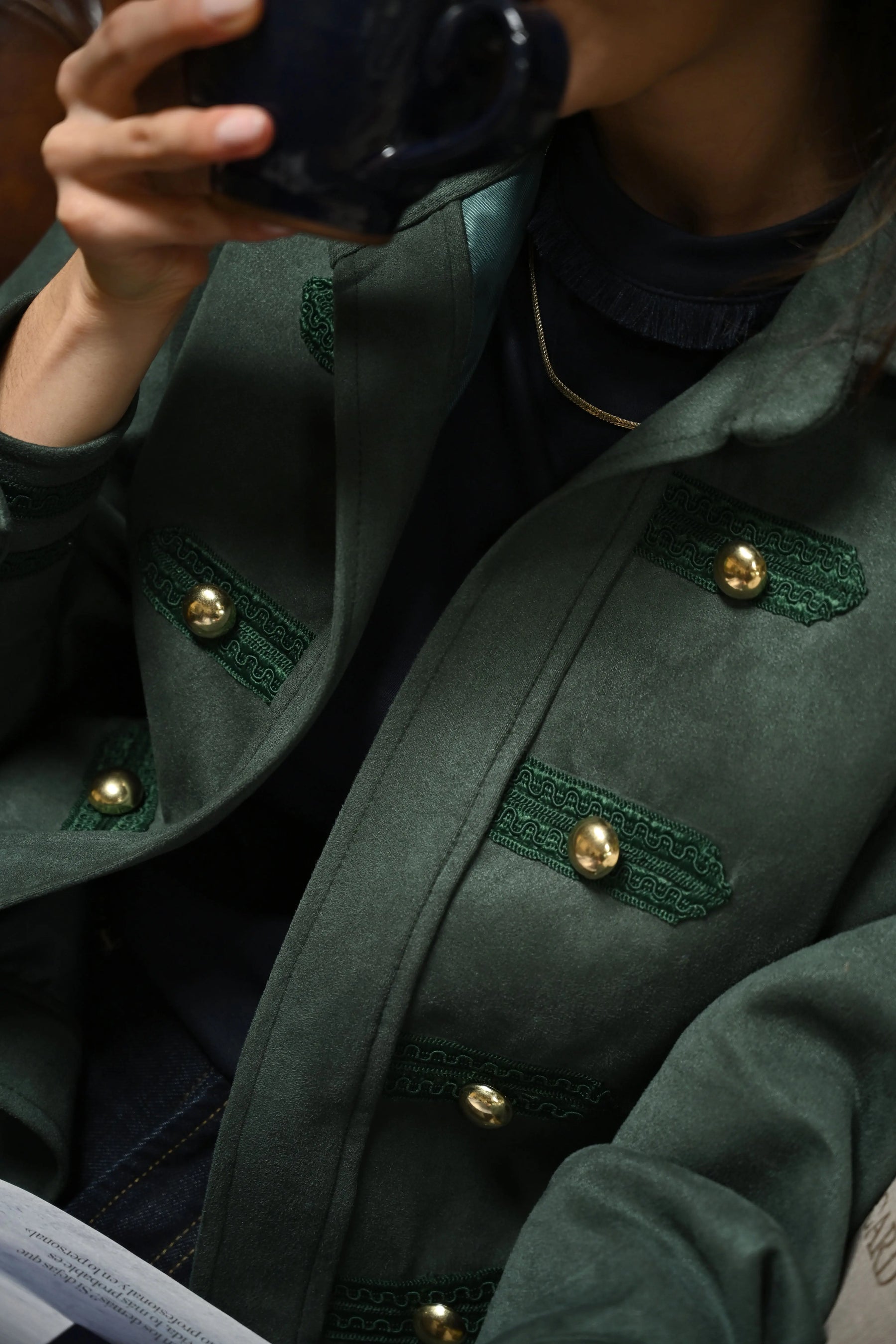 CHAQUETA BARTON NAPOLEON VERDE