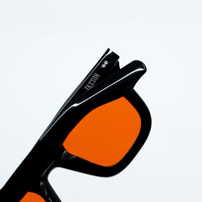 Zid Sunglasses with Black Frame & Red Lens