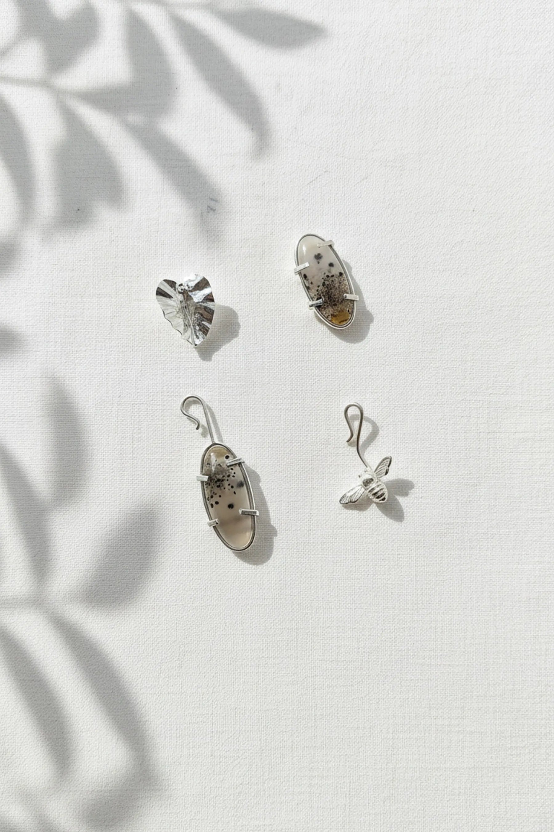 Narmade River Oval Interchangeable Earrings