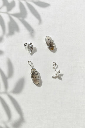 Narmade River Oval Interchangeable Earrings