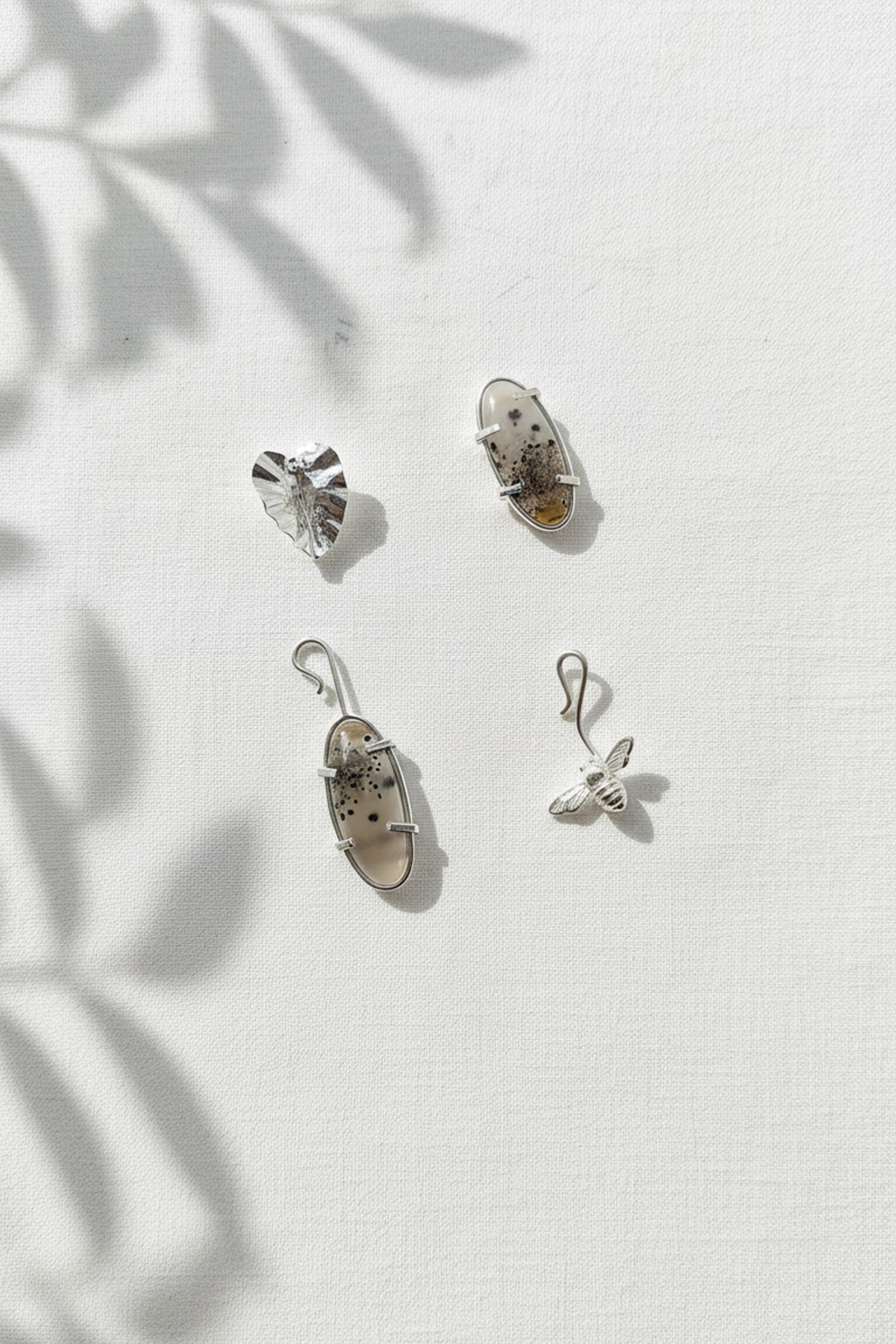 Narmade River Oval Interchangeable Earrings