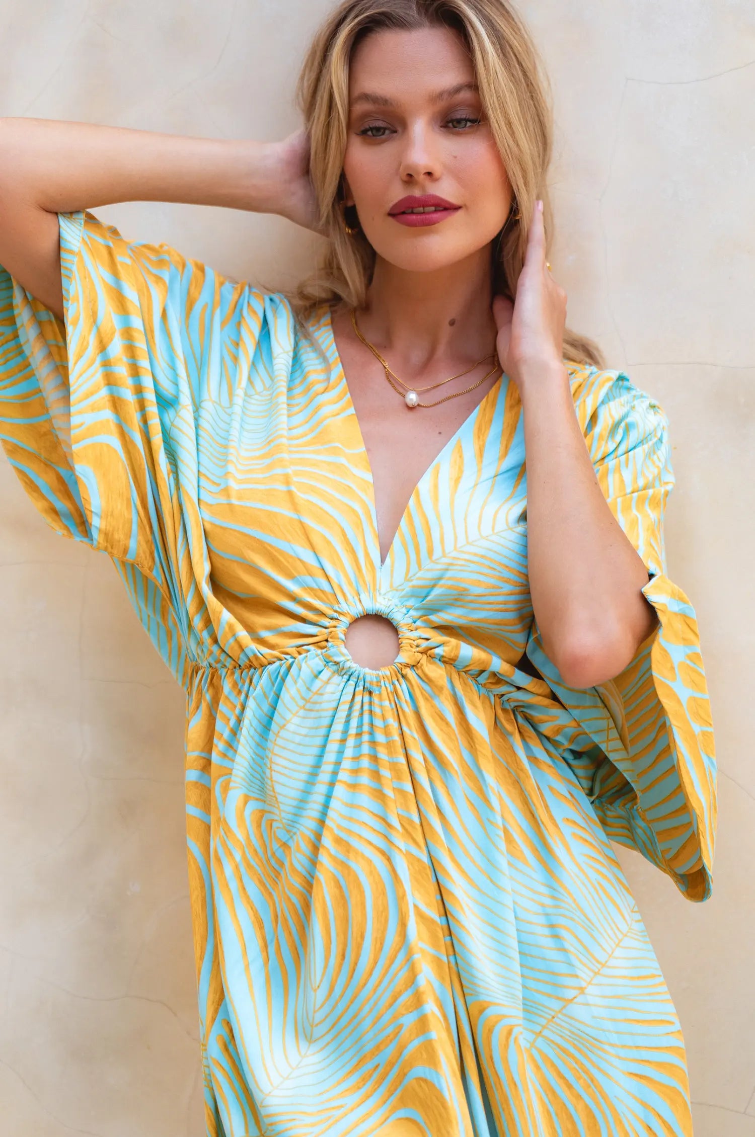 Elena Bohemian Gown Dress - Goldie