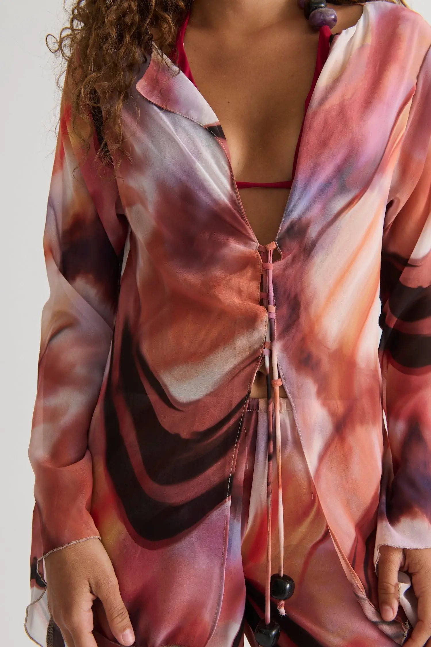 Orilla Blouse Blusa Print rosa