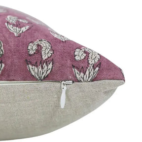 Handcrafted Unique Block Print Boho Pure Linen Pillow Cover- Super Star