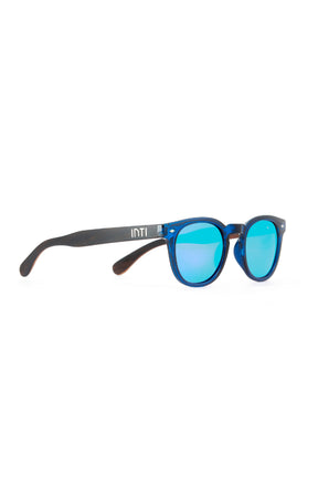 Deep Blue wooden Sungalsses - INTI