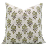 Bohemian Block Printed Desgin Viscose Linen Cushion Cover - Samraat
