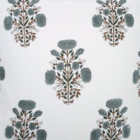 Designer Block Print Thick Cotton White Frill Pillow Cover - Swadesh