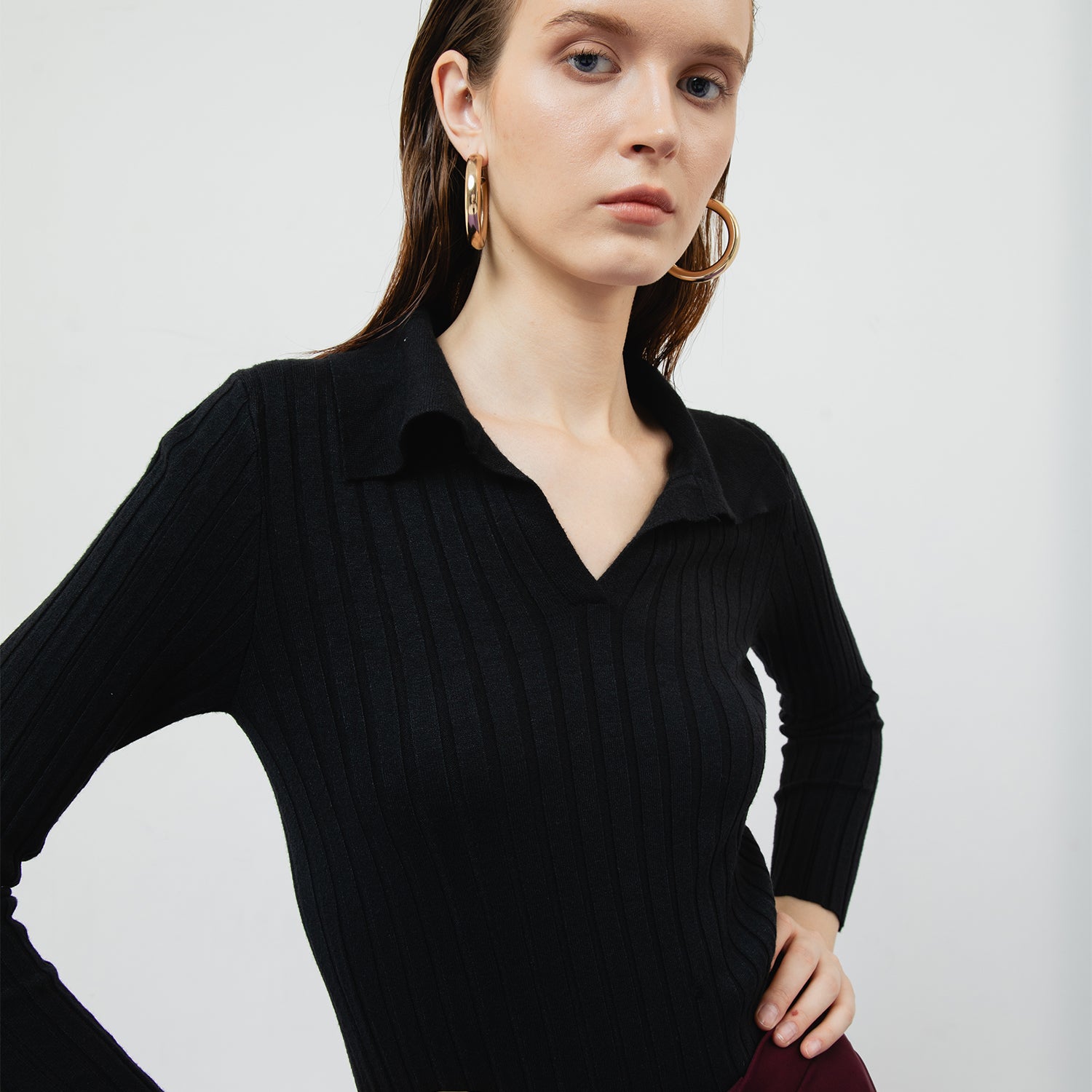 VESPER RIBBED KNIT TOP