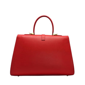 Ethereal Double Dose Bag In Saffiano Calf Leather - Black & Brown