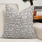 Decorative Viscose Linen Throw Pillow Cover-Heart Vine