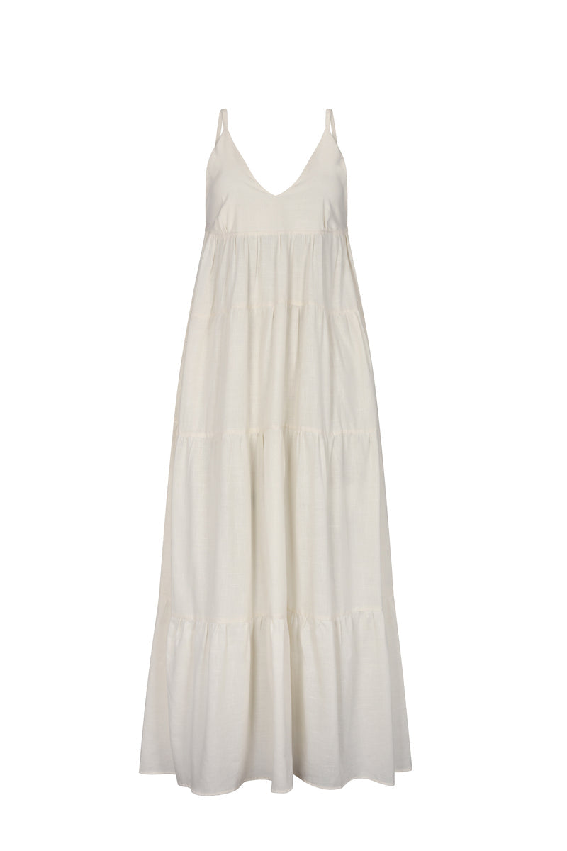 TIEMPOS Dress Beige