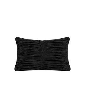 Pleated Cotton Suede Pillow