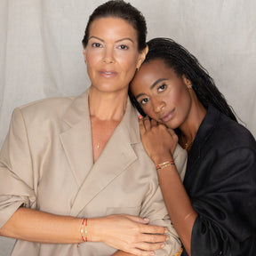 : /AH-MI/ Friendship & Travel Bracelet Sterling Silver Red Cord