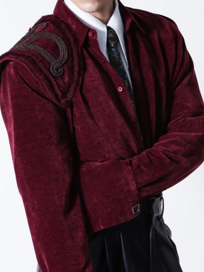 Velvet Padded Long Shirt