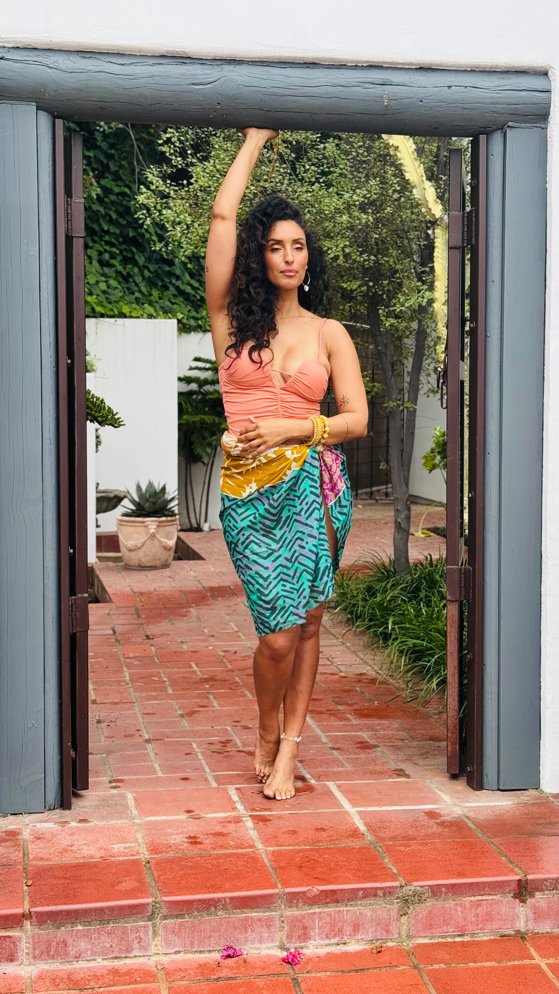 Fiji Ruched Braided Strap Tank Top — Chic Coverage with Sustainable Style