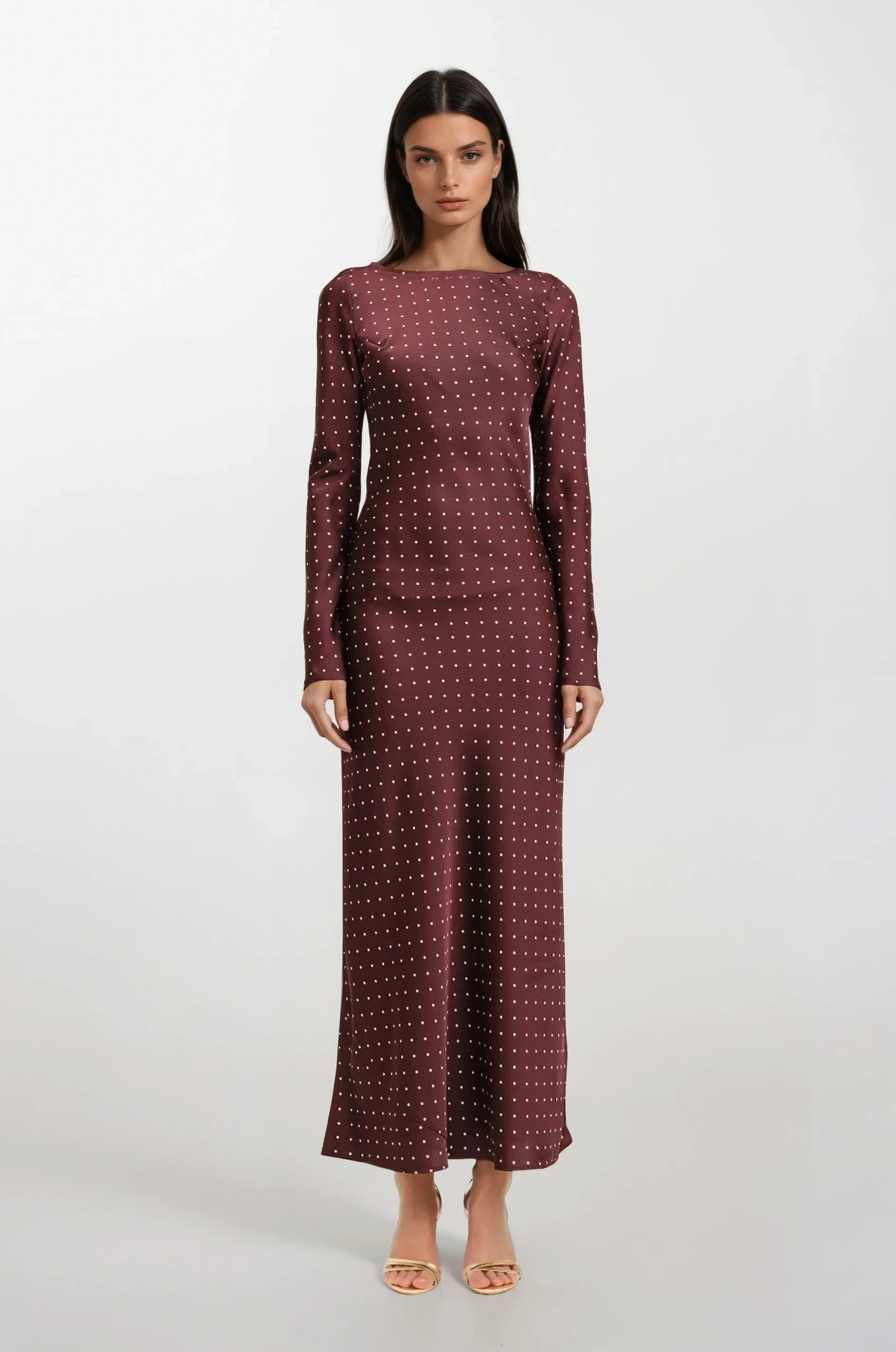 Adele Polka-Dot Gown