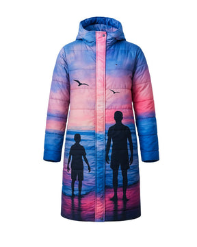 Palomino - A Coat Inspired by the sunsets of Palomino, Colombia.