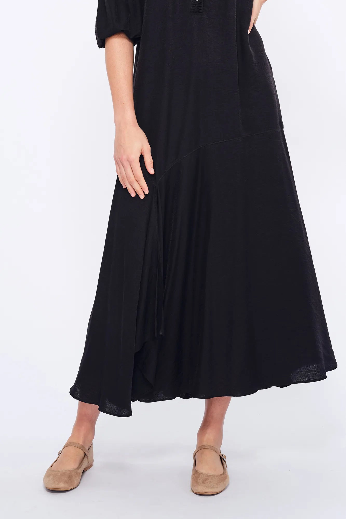 Carlie Asymmetrical Dress | Black