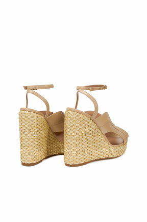 Anya Wedge in Beige