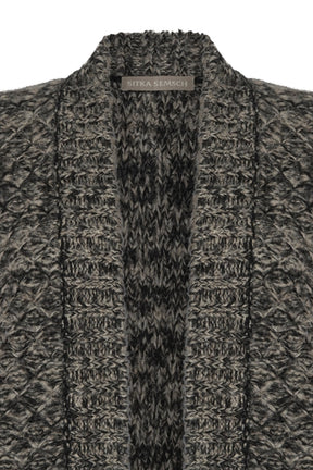 Elaine Poncho | Black Melange