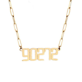 THE SIGNATURE “90272” NAMEPLATE NECKLACE