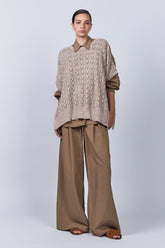 Baylee Poncho | Rose Melange