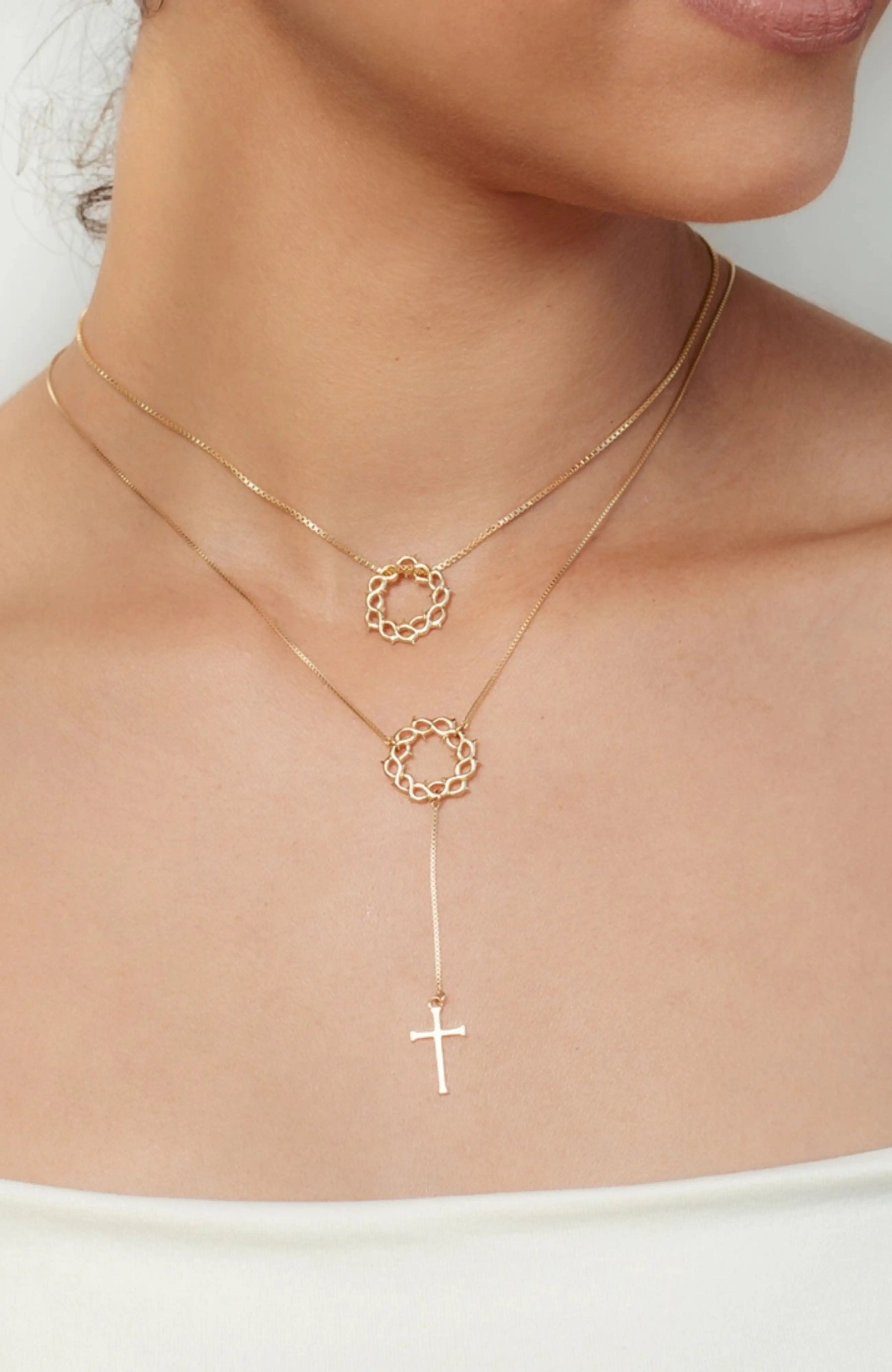 Crown Of Thorns Y Necklace