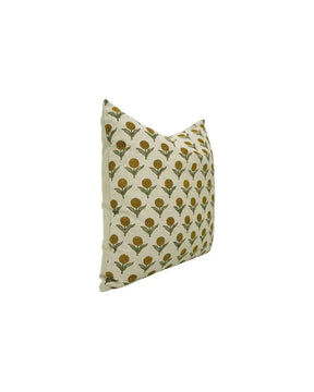 Handmade Stylish Block Print Boho Pure Linen Pillow Cover- Ganda Pushp