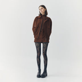 REMI SUEDE JACKET AND SKORT SET