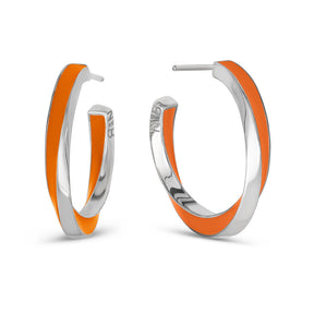 Lilo Color Petite Hoops - Silver