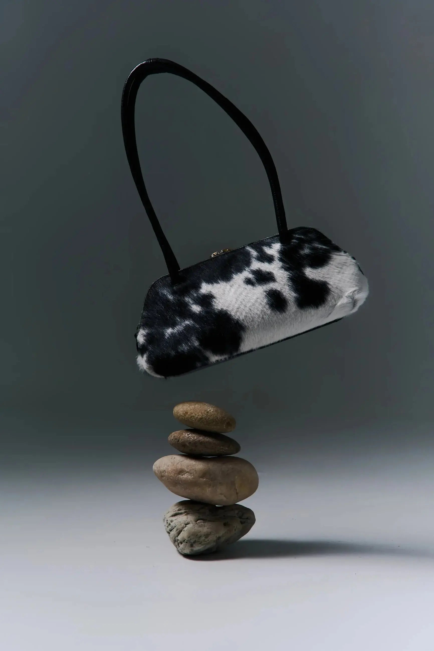 Ebène Unique Hair-On Cowhide Shoulder Bag