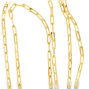 Paper Clip Gold Necklace