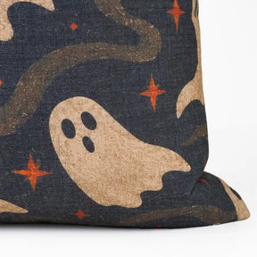 Ghost Halloween Viscose Linen Pillow Cover for Spooky Decor